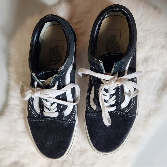 Vans Old Skool Black Low Top Sneakers-Womens 8/Mens 6.5 - Picture 6 of 10